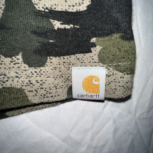 Carhartt T-shirt Men's Medium M Camo Relaxed Long Sleeve Casual Gorp Hunting - Picture 4 of 9